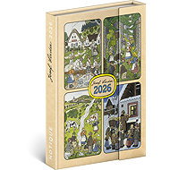NOTIQUE Weekly magnetic diary Josef Lada 2026, 11 x 16 cm - Planner