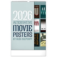 NOTIQUE Alternative Movie Posters 2026, 33 x 46 cm - Wall Calendar