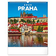 NOTIQUE Wall calendar Prague 2026, 30 x 34 cm - Wall Calendar