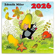 NOTIQUE Grid calendar Mole 2026, 30 x 30 cm - Wall Calendar
