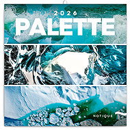 NOTIQUE Palette 2026 notepad, 30 x 30 cm - Wall Calendar