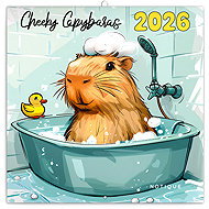 NOTIQUE Divergent capybaras 2026 notebook, 30 x 30 cm - Wall Calendar