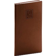 NOTIQUE Panama 2026 pocket, brown, 9 x 15.5 cm - Planner