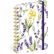 NOTIQUE Spirálový 18měsíční Petito – Levandule 2026/2027, 13 x 18 cm - Planner