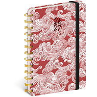 NOTIQUE Spirálový 18měsíční Petito – Mraky 2026/2027, 13 x 18 cm - Planner