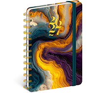 NOTIQUE Spirálový 18měsíční Petito – Barevný achát 2026/2027, 13 x 18 cm - Planner
