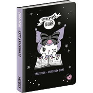 NOTIQUE Studentský Kuromi (září 2026 – prosinec 2027), 9,8 x 14,5 cm - Planner