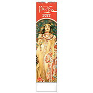 NOTIQUE Alfons Mucha 2027, 12 × 48 cm - Wall Calendar
