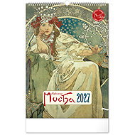 NOTIQUE Alfons Mucha 2027, 33 × 46 cm - Wall Calendar