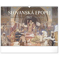 NOTIQUE Slavonic epic - Alfons Mucha 2027, 48 × 33 cm - Wall Calendar