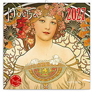 NOTIQUE notebook Alfons Mucha 2027, 30 × 30 cm - Wall Calendar