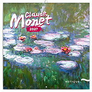 NOTIQUE notebook Claude Monet 2027, 30 × 30 cm - Wall Calendar