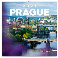 NOTIQUE notebook Prague 2027, 30 × 30 cm - Wall Calendar
