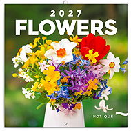 NOTIQUE notebook Flowers 2027, 30 × 30 cm - Wall Calendar