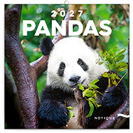 NOTIQUE notebook Pandy 2027, 30 × 30 cm - Wall Calendar