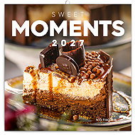 NOTIQUE Notebook Sweet Moments 2027, 30 × 30 cm - Wall Calendar