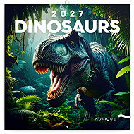NOTIQUE notebook Dinosaurs 2027, 30 × 30 cm - Wall Calendar
