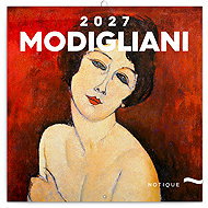 NOTIQUE notebook Amedeo Modigliani 2027, 30 × 30 cm - Wall Calendar