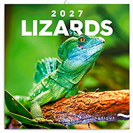 NOTIQUE notebook Lizards 2027, 30 × 30 cm - Wall Calendar