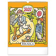 NOTIQUE Josef Lada - Kinderreime 2027, 30 × 34 cm - Wandkalender