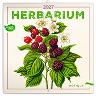 NOTIQUE Herbarium Notebook 2027, PLASTIC FREE, 30 × 30 cm - Wall Calendar