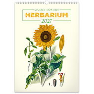 NOTIQUE Vintage-Poster – Herbarium 2027, 33 x 46 cm - Wandkalender