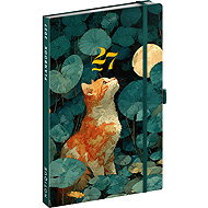 NOTIQUE Planbook Diary/Notebook Cat 2027, 13 × 21cm - Planner