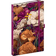 NOTIQUE Planbook Diary/Notebook Vintage Flowers 2027, 13 × 21cm - Planner