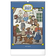 NOTIQUE Josef Lada 2027, 33 × 46cm - Wall Calendar