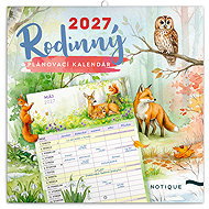 NOTIQUE Zvieratká 2027, 30 × 30 cm - Wall Calendar