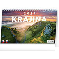 NOTIQUE Landscape CZ/SK 2027, 23.1 × 14.5 cm - Desk Calendar