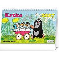 NOTIQUE Krtko 2027, 23,1 × 14,5 cm - Desk Calendar