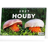 NOTIQUE Mushrooms 2027, 23.1 × 14.5cm - Desk Calendar