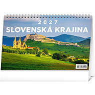 NOTIQUE Slovak Landscape 2027, 23.1 × 14.5 cm - Desk Calendar