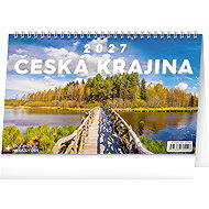 NOTIQUE Czech Landscape 2027, 23.1 × 14.5cm - Desk Calendar