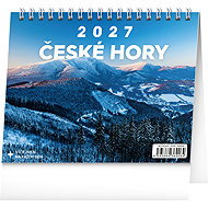 NOTIQUE Czech Mountains 2027, 16.5 × 13cm - Desk Calendar