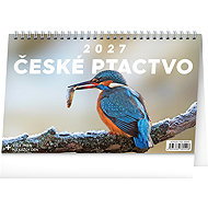 NOTIQUE Czech Birds 2027, 23.1 × 14.5cm - Desk Calendar