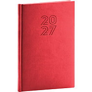 NOTIQUE týdenní Aprint 2027, červený, 15 × 21 cm - Planner