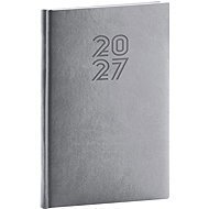 NOTIQUE týdenní Aprint 2027, šedý, 15 × 21 cm - Planner
