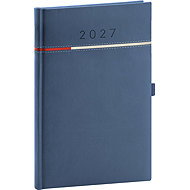 NOTIQUE týdenní Tomy 2027, modro-červený, 15 × 21 cm - Planner