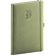NOTIQUE týdenní Diamante 2027, olivový, 15 × 21 cm - Planner