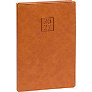 NOTIQUE týdenní Prestigio 2027, hnědý, 15 × 21 cm - Planner