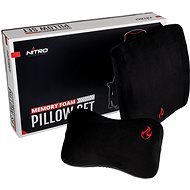 Nitro Concepts Memory Foam Cushion Set, black/red - Lumbar Support