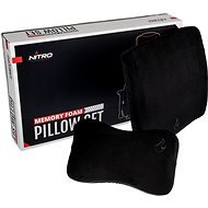 Nitro Concepts Memory Foam Cushion Set, black/black - Lendenwirbelstütze
