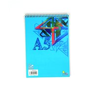 NOTES A5, 70 sheets, spiral top, blank - Notepad