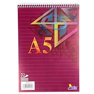 NOTES A5, 70 sheets, spiral top, lined - Notepad