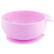 CHICCO Silicone bowl with suction cup pink 6m+ - Children's Bowl