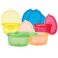 NUBY Snack bowl with lid, 300 ml, 6 m+, 6 pcs - Children's Dining Set