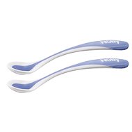 NUBY Thermal feeding spoon 2 pcs, 3 m+, blue - Baby Spoon