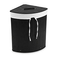 NUXIO bamboo laundry basket, 60L, black - Laundry Basket